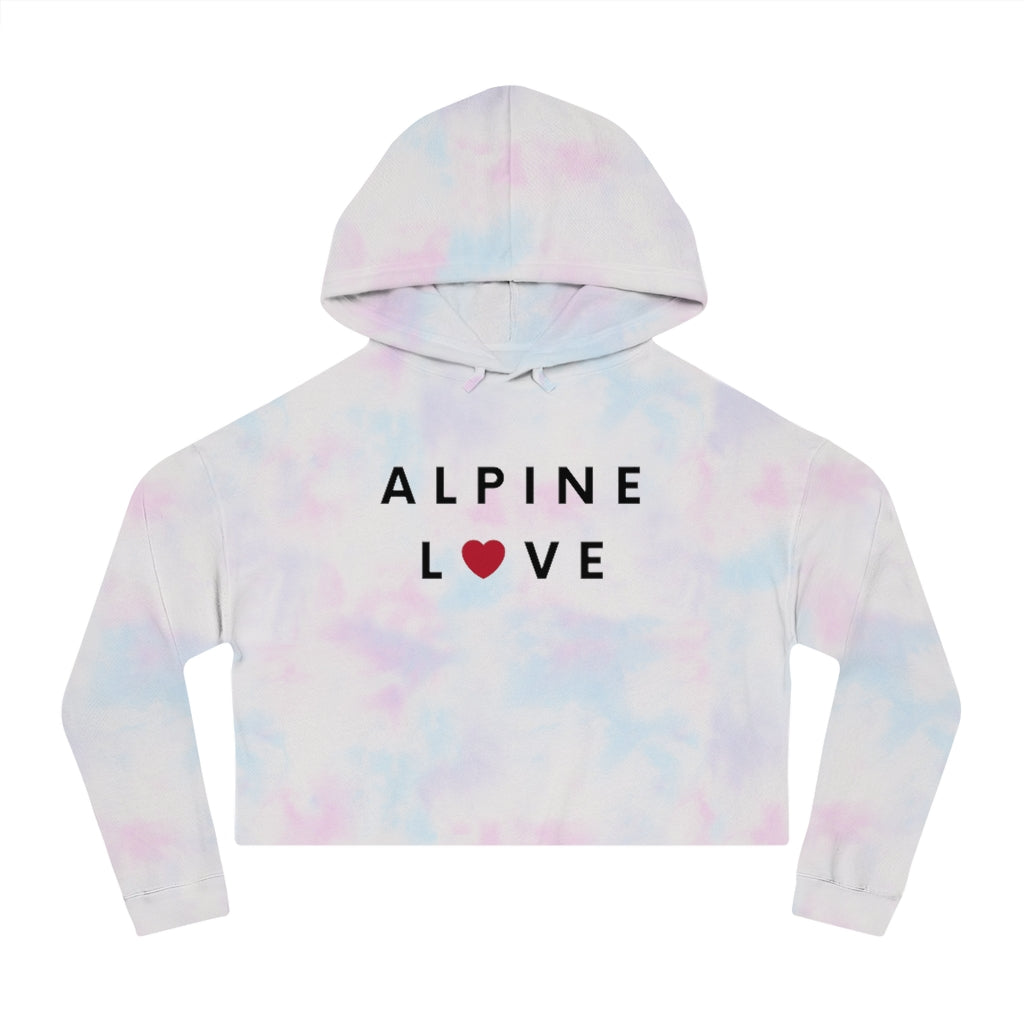 Alpine Love Cropped Hoodie, SD Women's Hooded Sweatshirt