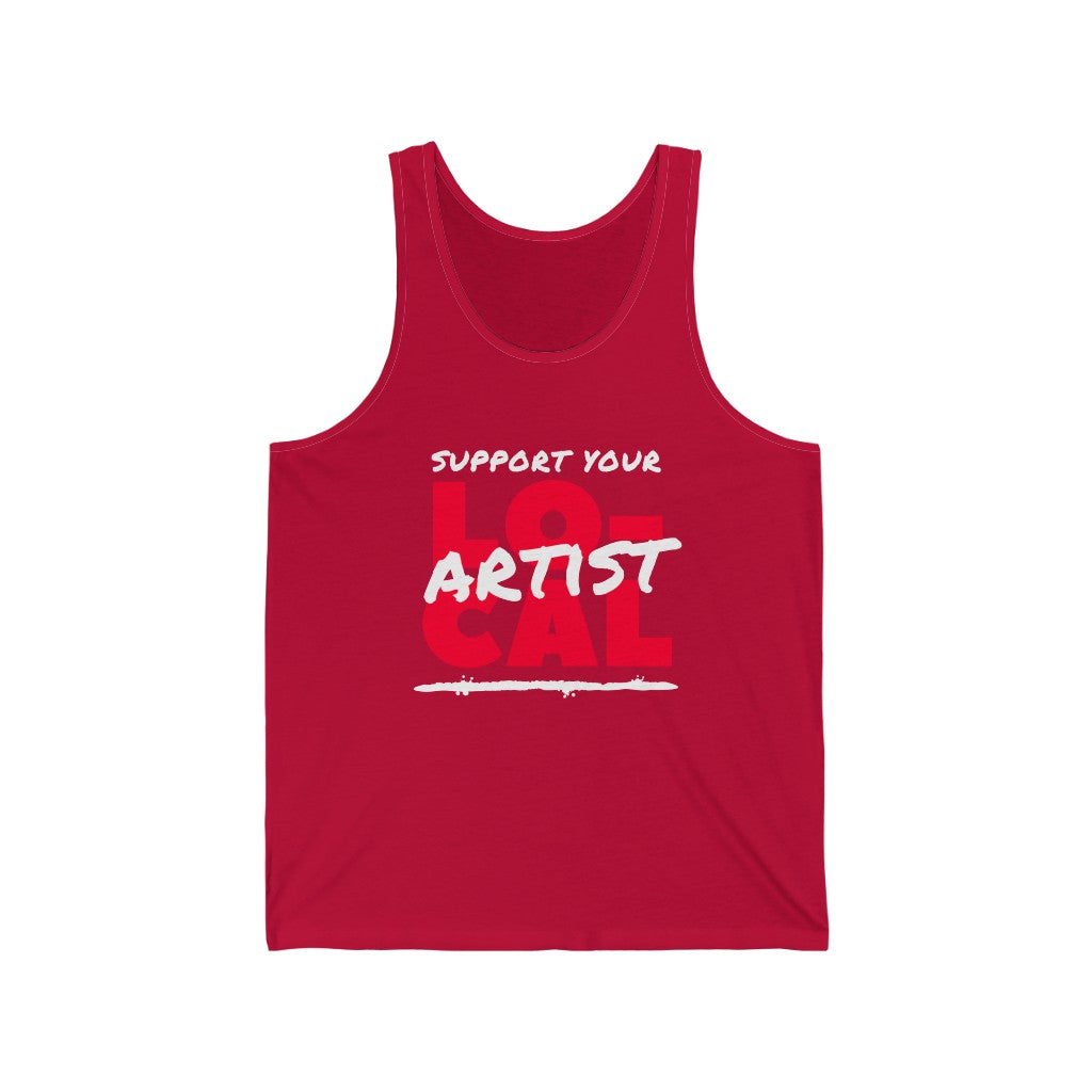 Support Your Local Artist Tank-Top (Red)