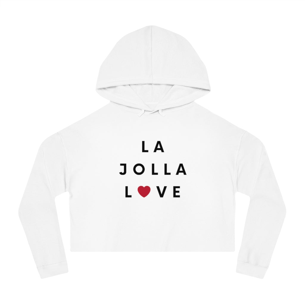 Ja Jolla Love Cropped Hoodie, SD Women's Hooded Sweatshirt