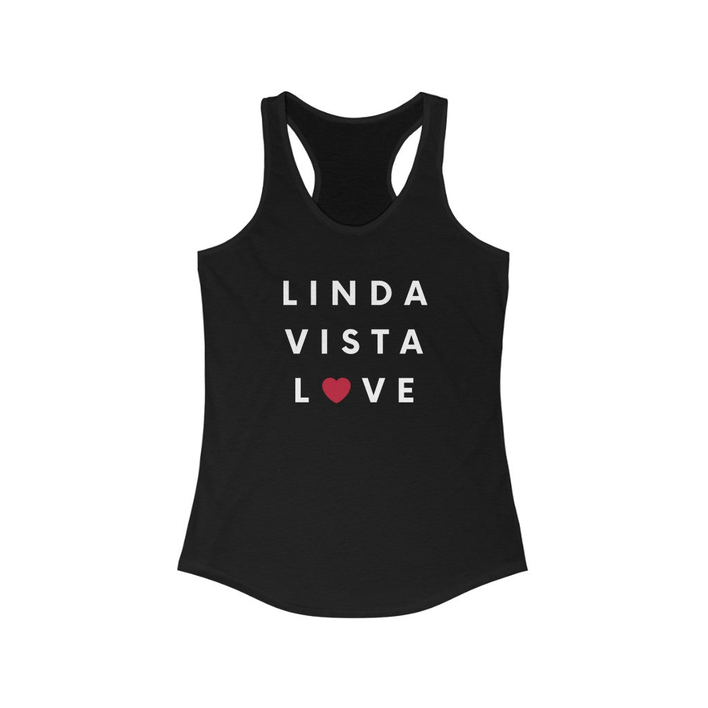 Linda Vista Love Women's Racerback Tank Top, SD Sleeveless Shirt