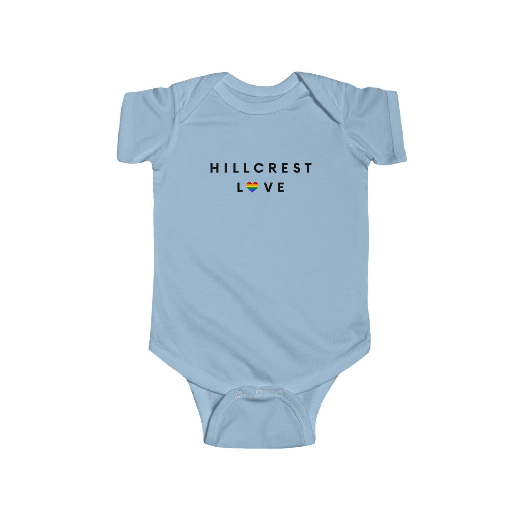 Hillcrest Love Baby Onesie, San Diego Infant Bodysuit