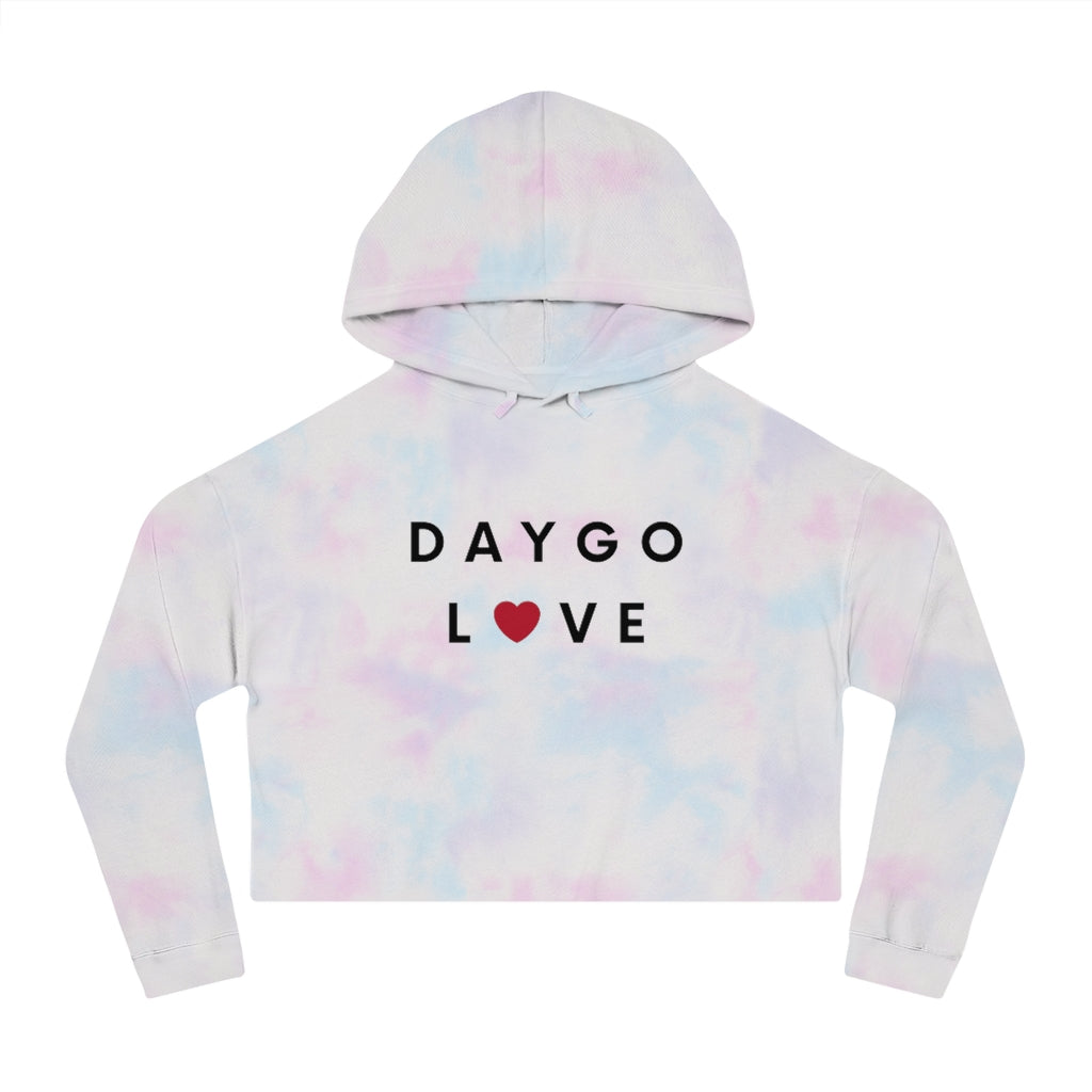 Daygo Love Cropped Hoodie, San Diego Women's Hooded Sweatshirt