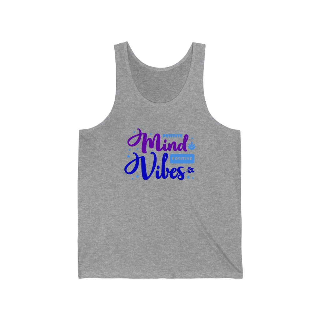 Positive Mind Positive Vibes Tank-Top (Purple)