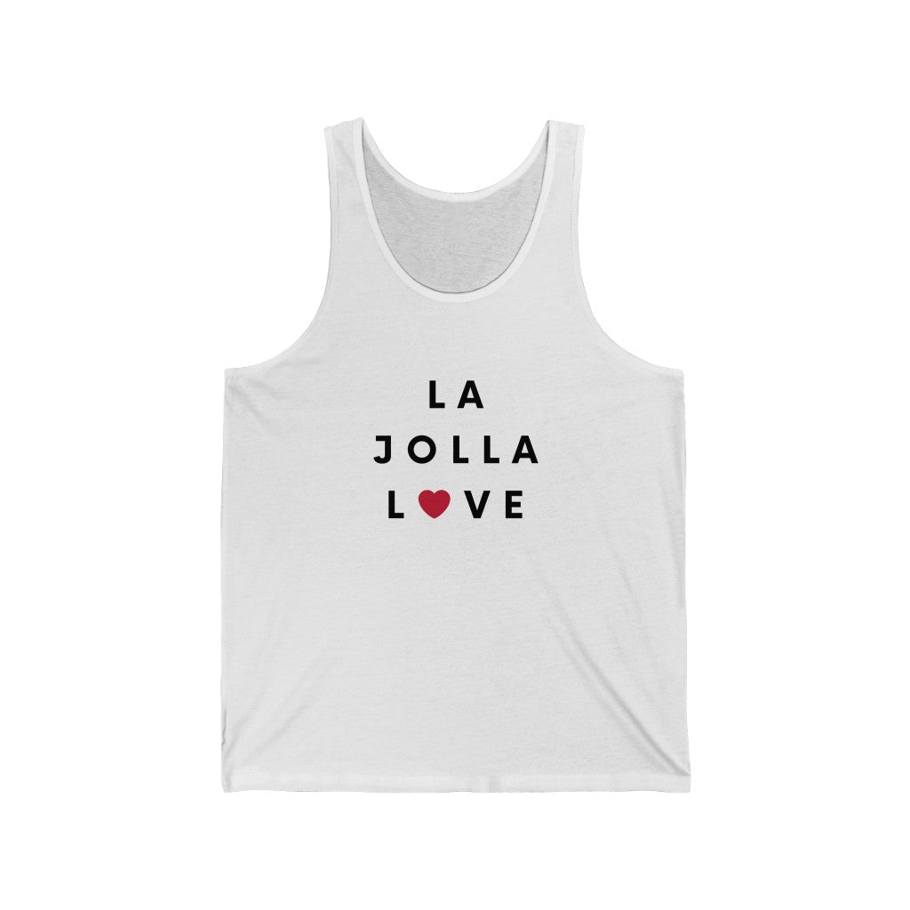 La Jolla Love Tank, San Diego Neighborhood Sleeveless Shirt (Unisex) (Multiple Colors Avail)