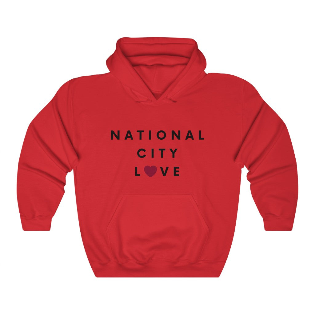 National City Love Hoodie, San Diego County Hooded Sweatshirt (Unisex) (Multiple Colors Avail)