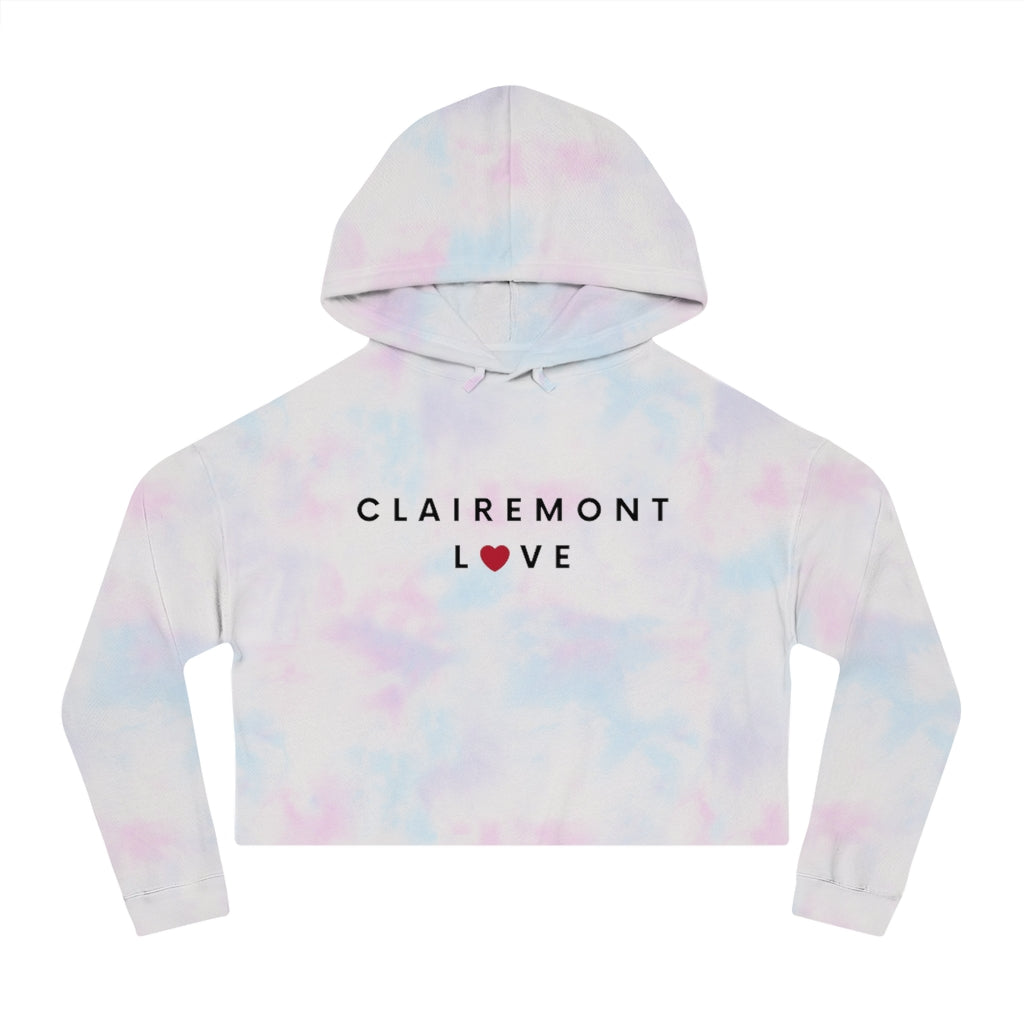 Clairemont Love Women's Cropped Hoodie, SD Hooded Sweatshirt