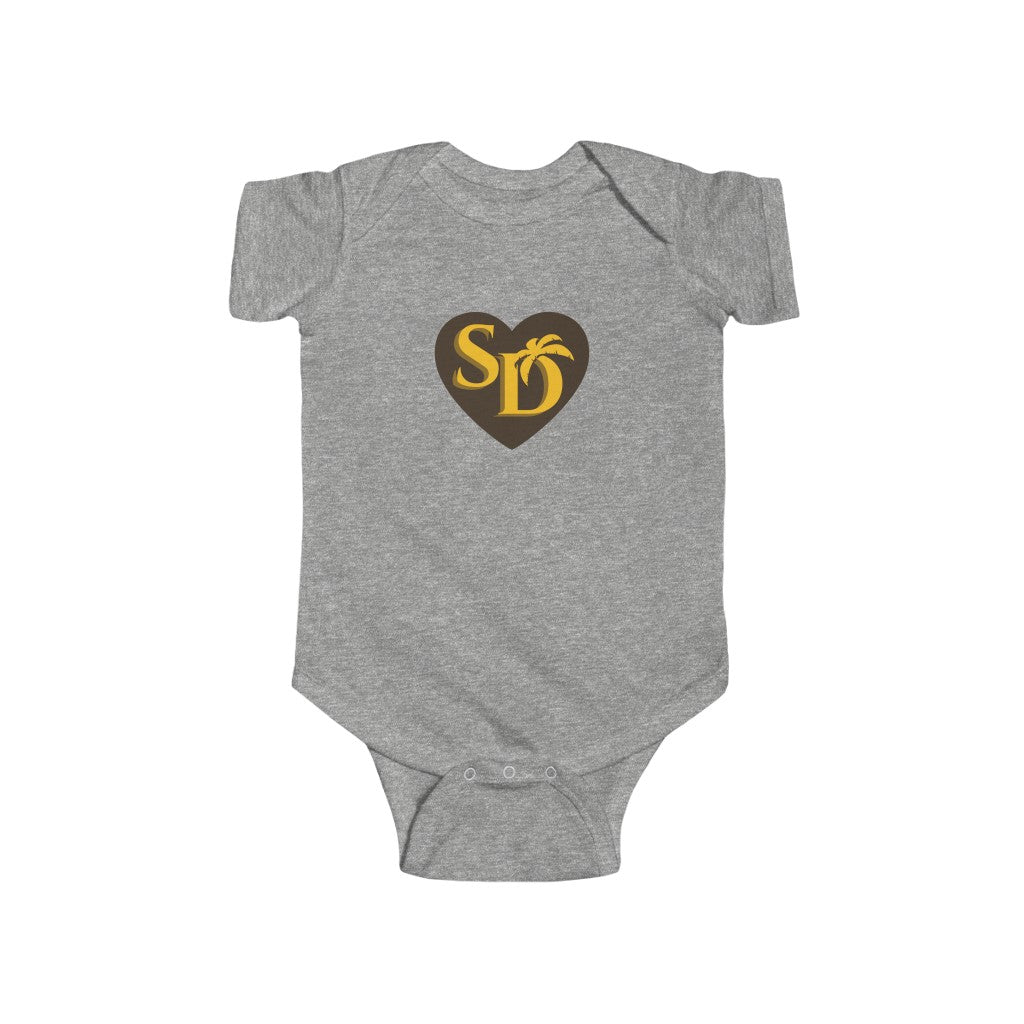 San Diego Brown & Gold Baby Onesie