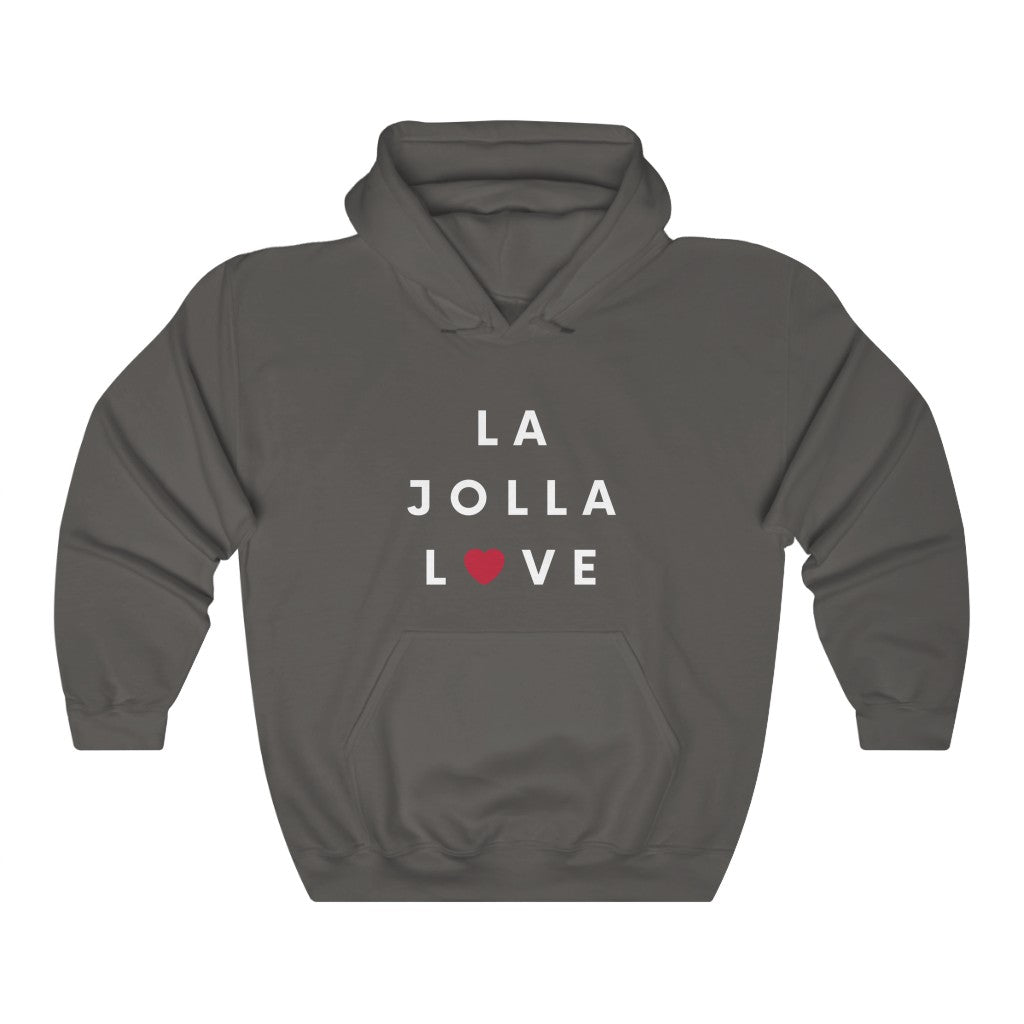 La Jolla Love Hoodie, San Diego Love Hooded Sweatshirt (Unisex) (Multiple Colors Avail)