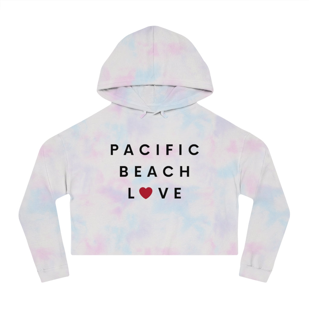 Pacific Beach Love Cropped Hoodie, SD Hooded Sweatshirt