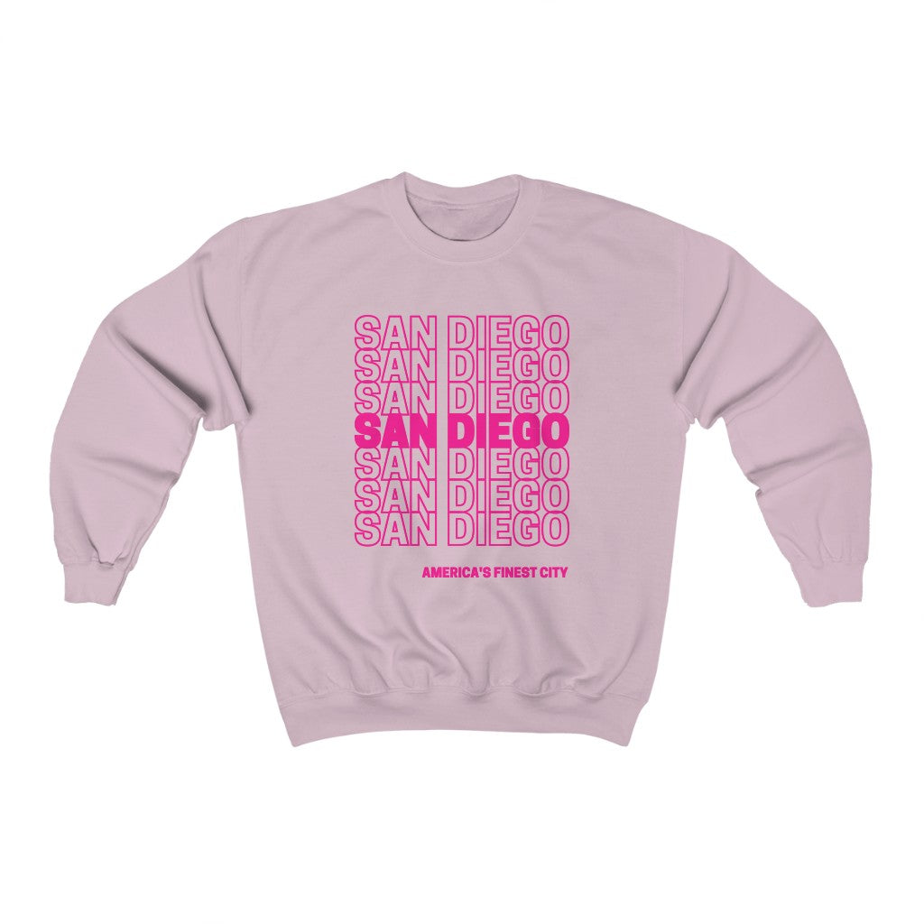 San Diego "Thank You" Sweatshirt (Pink)