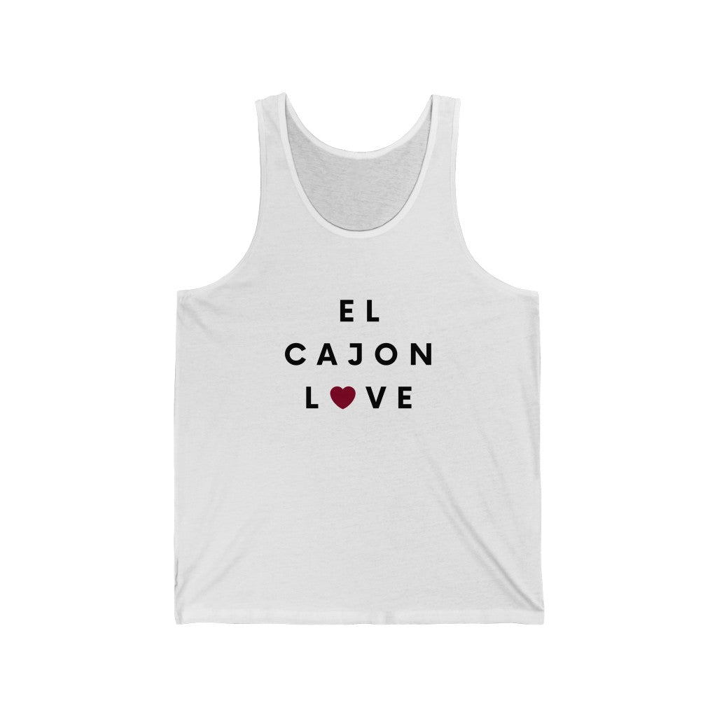 El Cajon Love Tank, San Diego County Neighborhood Sleeveless T-Shirt (Unisex) (Multiple Colors Avail)