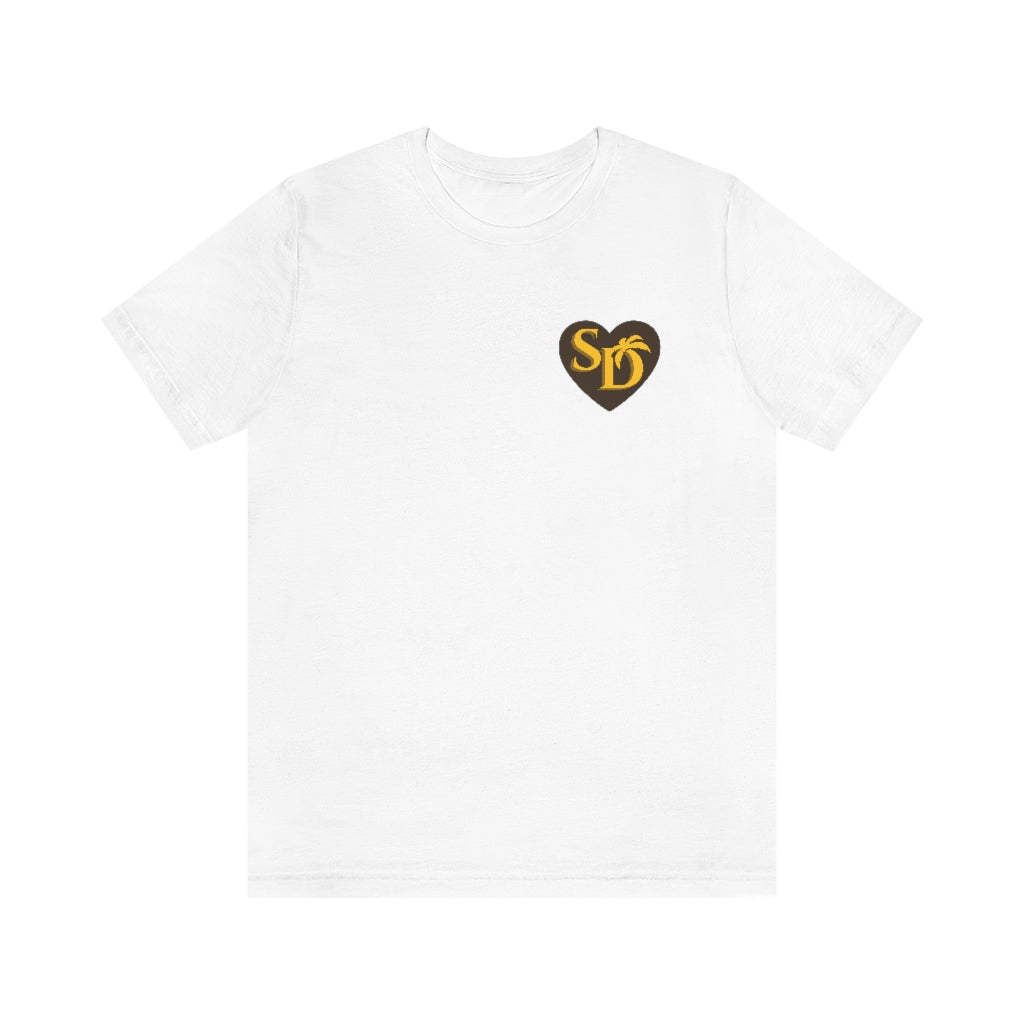 I Heart SD Brown and Gold "Mock Pocket" T-shirt