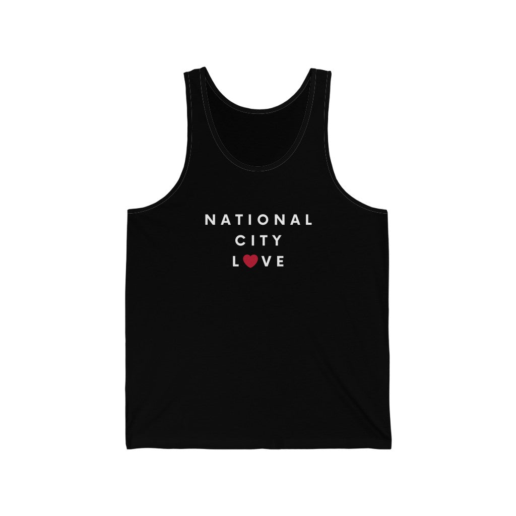 National City Love Tank, San Diego County Neighborhood Sleeveless T-Shirt (Unisex) (Multiple Colors Avail)