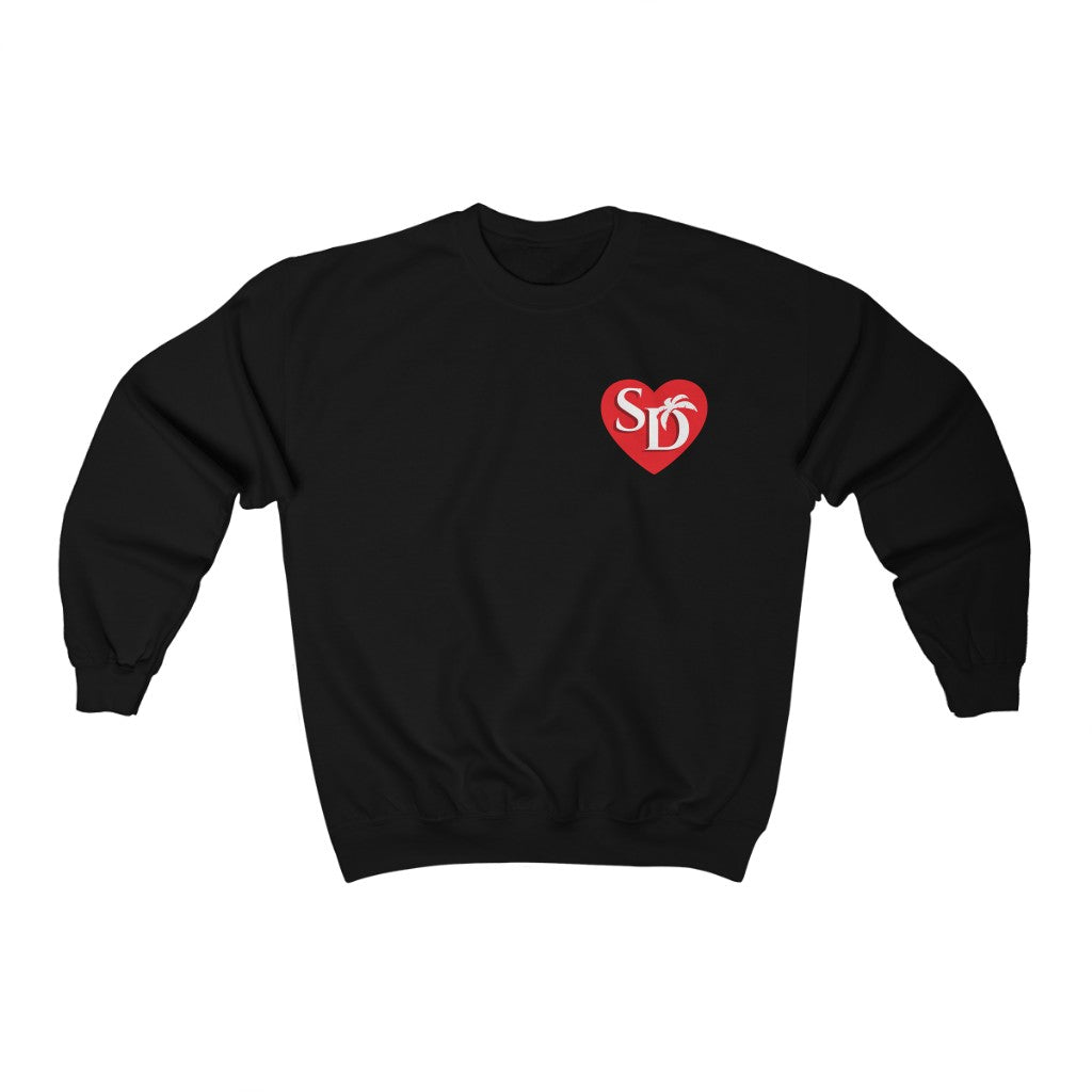 I Heart SD "Mock Pocket" Crewneck Sweatshirt