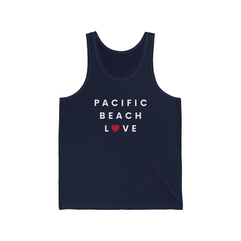 Pacific Beach Love Tank, SD Sleeveless Shirt (Unisex)