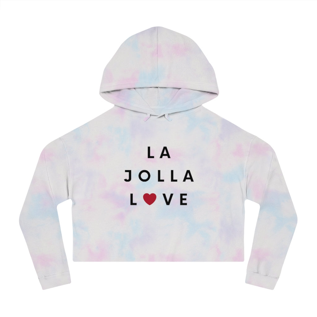 Ja Jolla Love Cropped Hoodie, SD Women's Hooded Sweatshirt