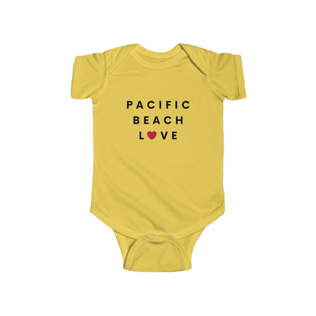 Pacific Beach Love Baby Onesie, San Diego Infant Bodysuit