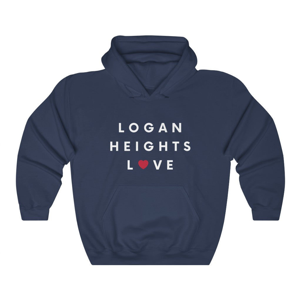 Logan Heights Love Hoodie, San Diego Love Hooded Sweatshirt (Unisex) (Multiple Colors Avail)