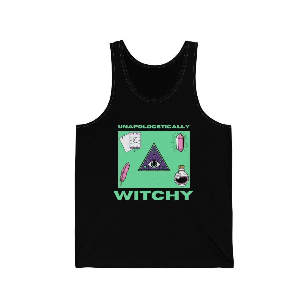 Unapologetically Witchy Tank-Top (Green)