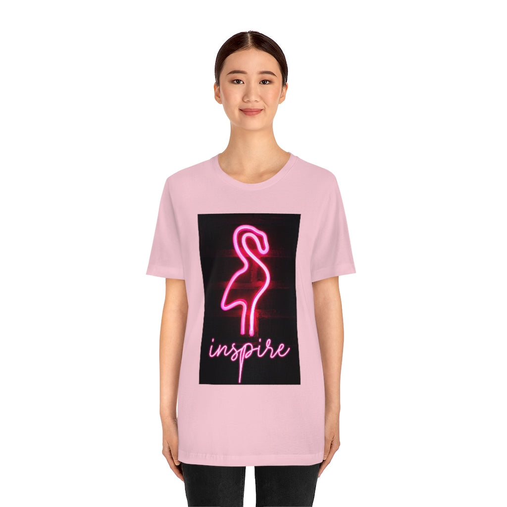 Neon Pink Flamingo T-Shirt | Neon Inspire Tee