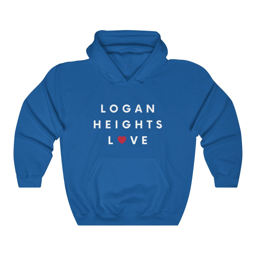 Logan Heights Love Hoodie, San Diego Love Hooded Sweatshirt (Unisex) (Multiple Colors Avail)