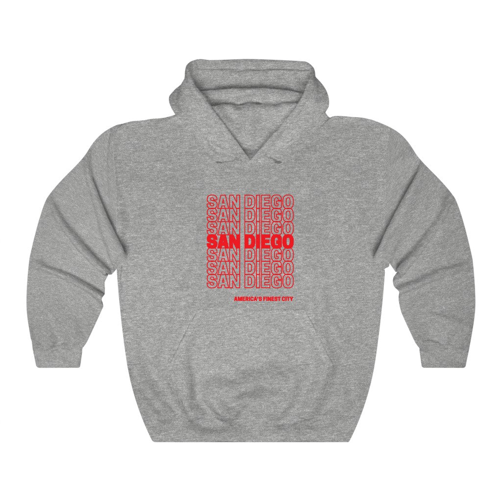 San Diego "Thank You" Hoodie (Red)