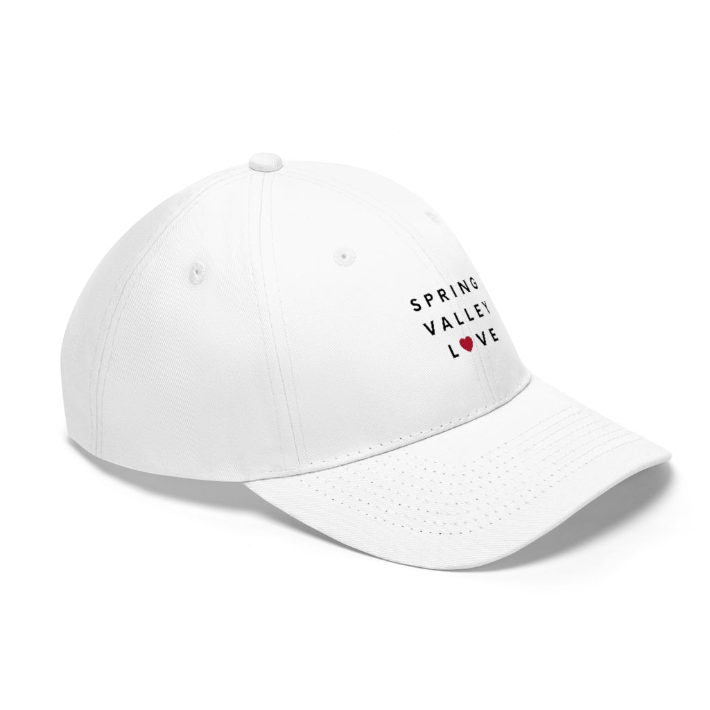 Spring Valley Love Twill Hat, San Diego County Neighborhood Cap (Unisex) (Multiple Colors Avail)