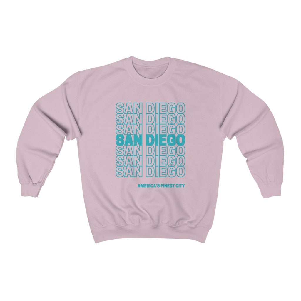 San Diego "Thank You" Sweatshirt (Teal)