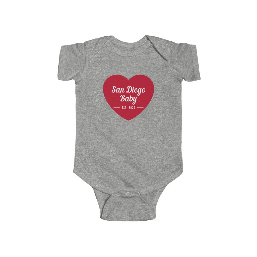 San Diego Baby Onesie (Red)