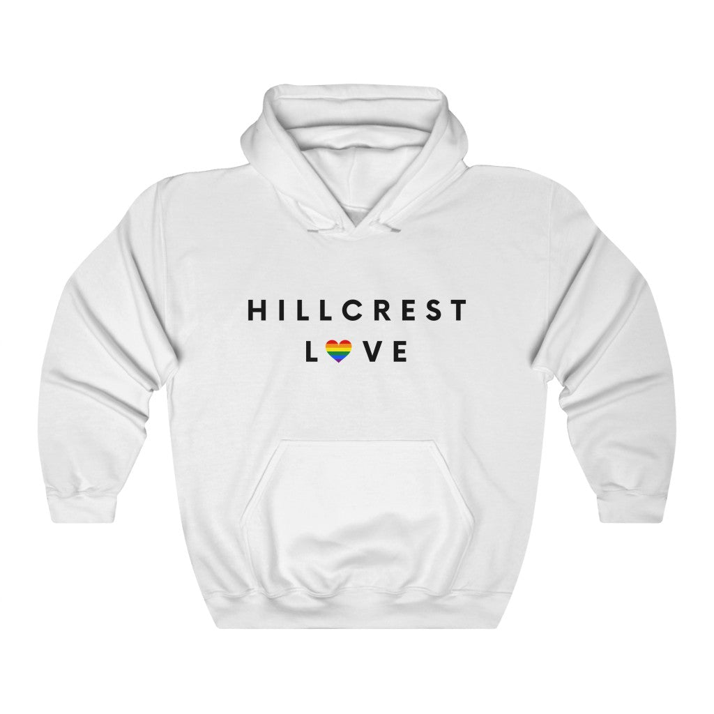 Hillcrest Love Hoodie, San Diego Neighborhood Hooded Sweatshirt (Unisex) (Multiple Colors Avail)