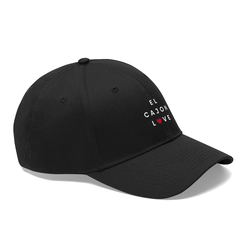 El Cajon Love Twill Hat, San Diego County Neighborhood Cap (Unisex) (Multiple Colors Avail)