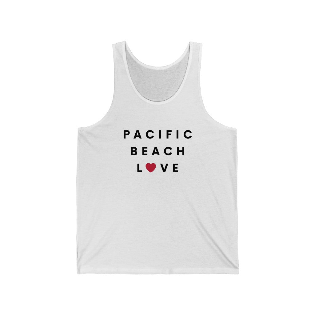 Pacific Beach Love Tank, SD Sleeveless Shirt (Unisex)