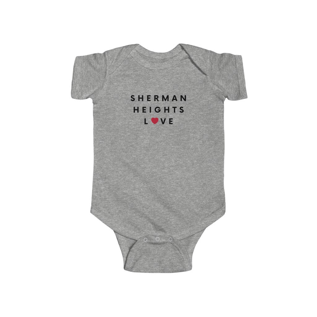 Sherman Heights Love Baby Onesie, SD Infant Bodysuit