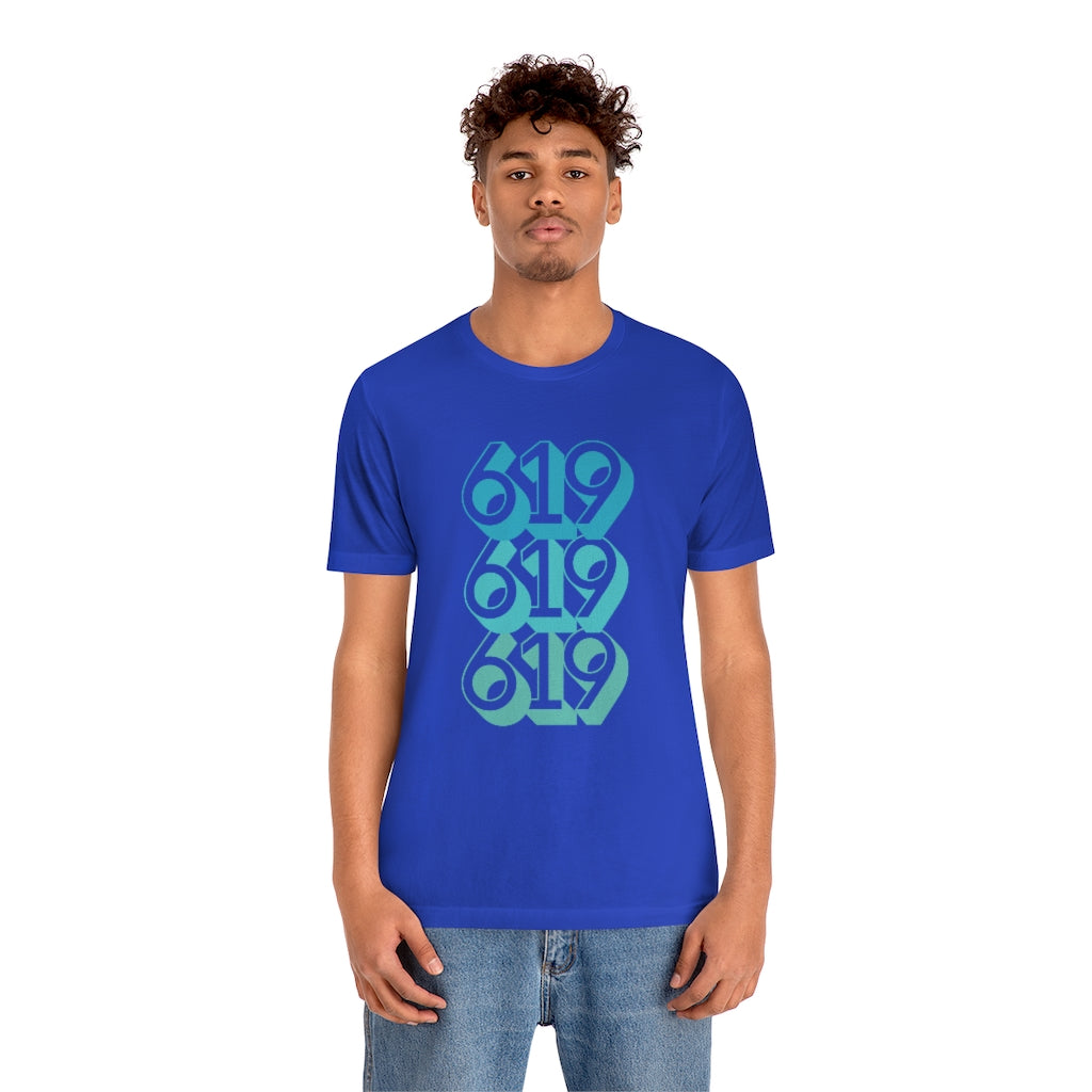 619 Tee | Teal San Diego Area Code T-Shirt