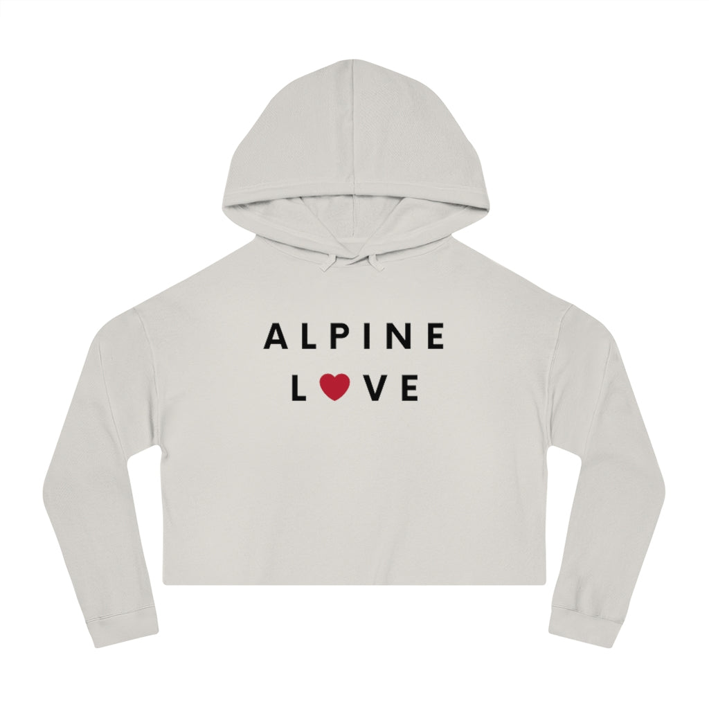 Alpine Love Cropped Hoodie, SD Women's Hooded Sweatshirt