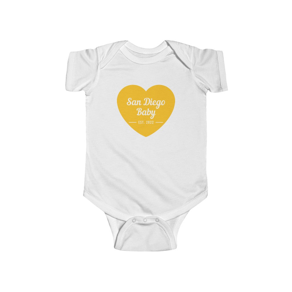 San Diego Baby Onesie (Yellow)