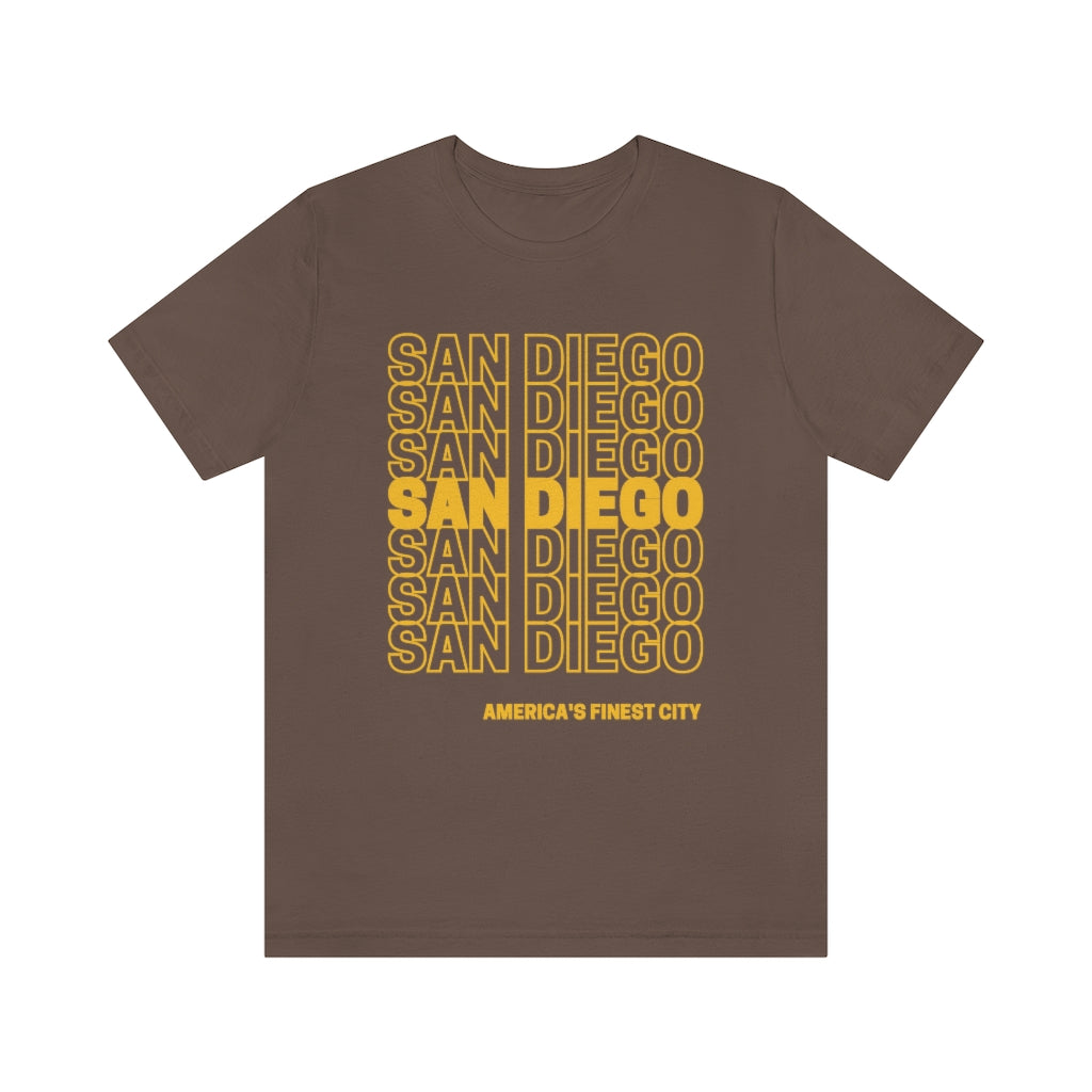 San Diego Brown and Gold T-shirt