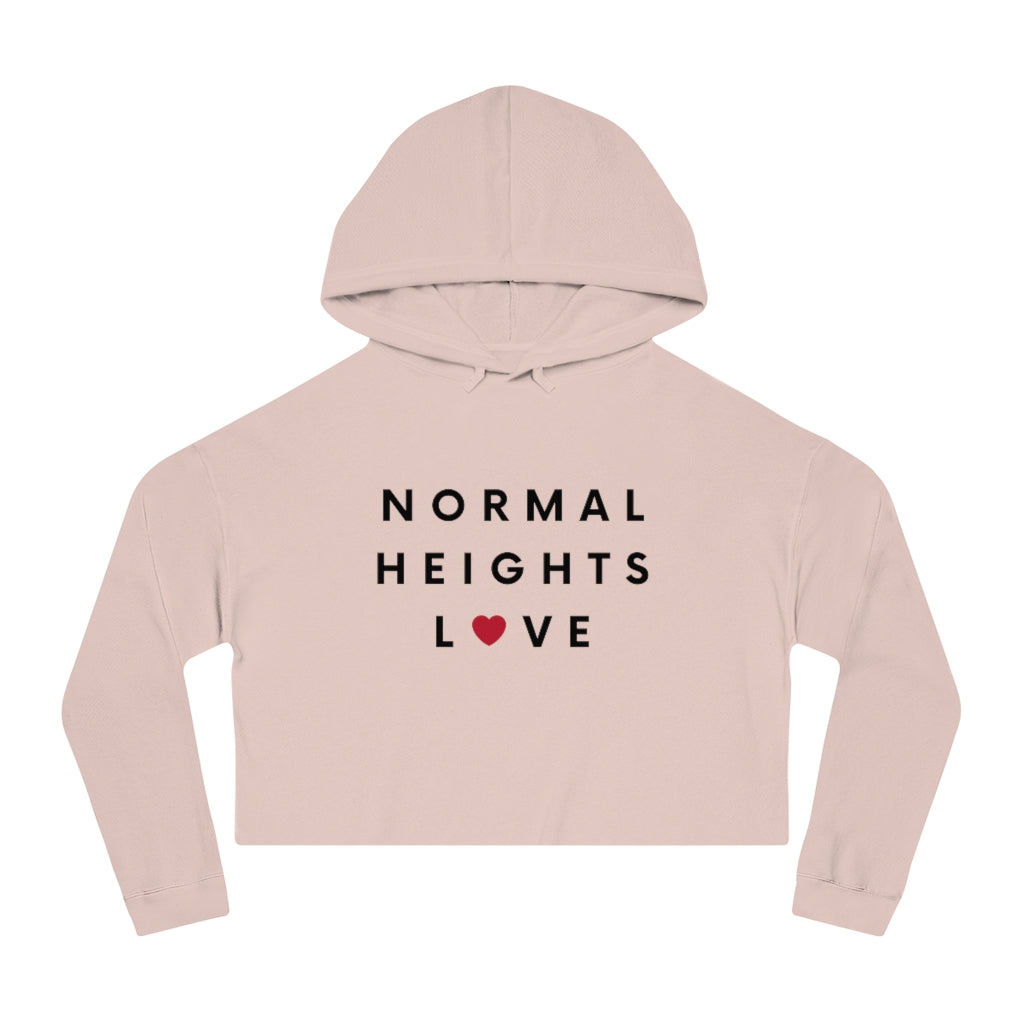 Normal Heights Love Cropped Hoodie, SD Hooded Sweatshirt