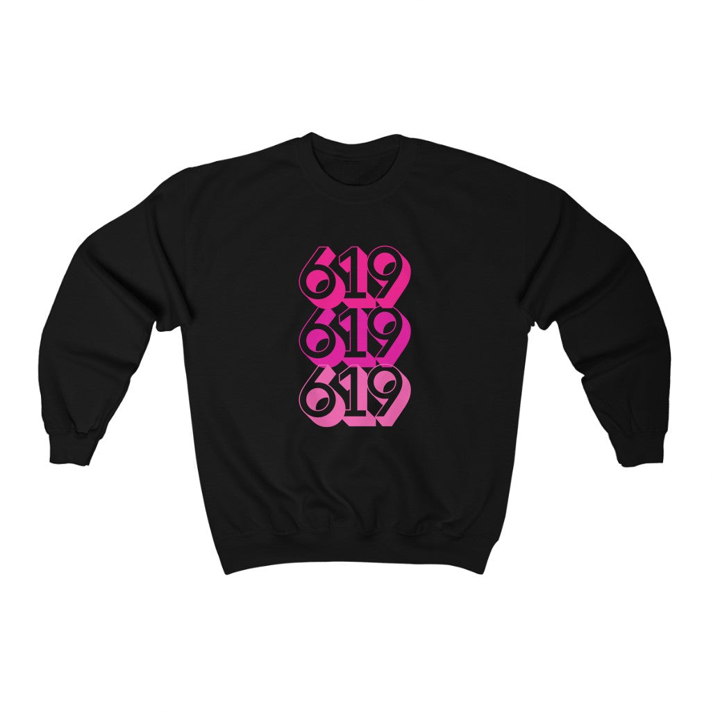 619 Sweatshirt | Pink San Diego Area Code Sweater