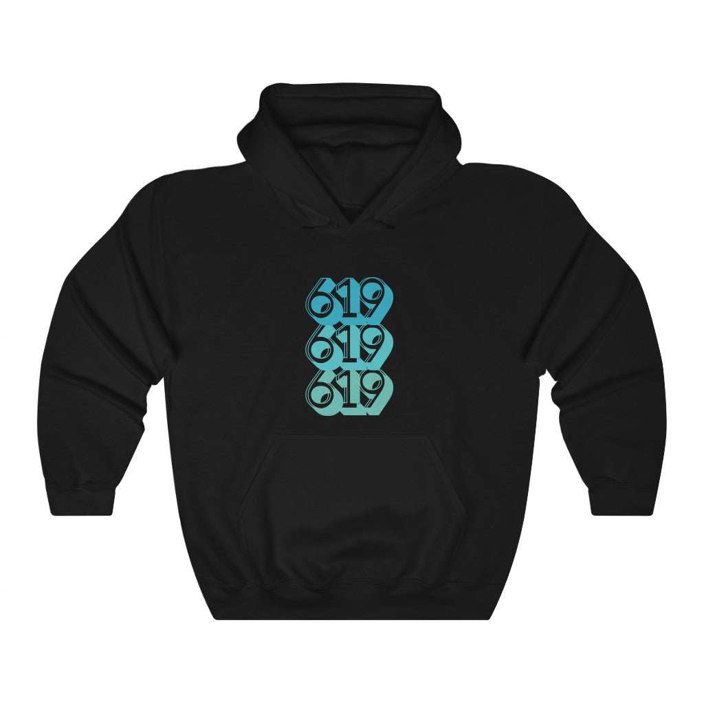 619 Hoodie | San Diego Teal Sweatshirt