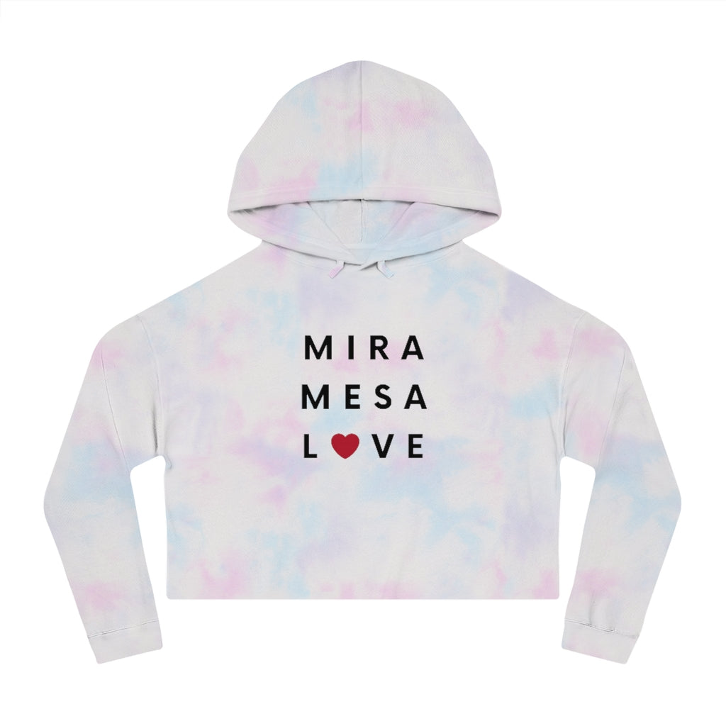 Mira Mesa Love Women's Cropped Hoodie, SD Hooded Sweatshirt