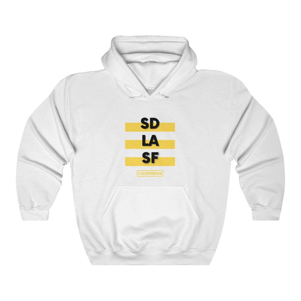 SD LA SF California Hoodie (Yellow)