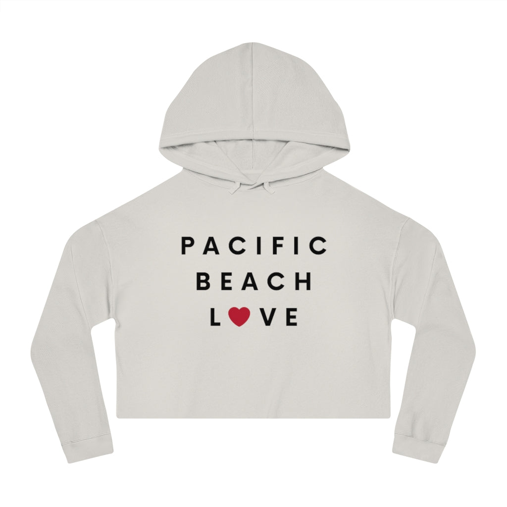 Pacific Beach Love Cropped Hoodie, SD Hooded Sweatshirt