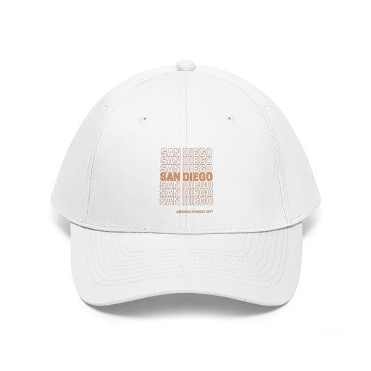 "Thank You" San Diego Twill Hat (Orange)