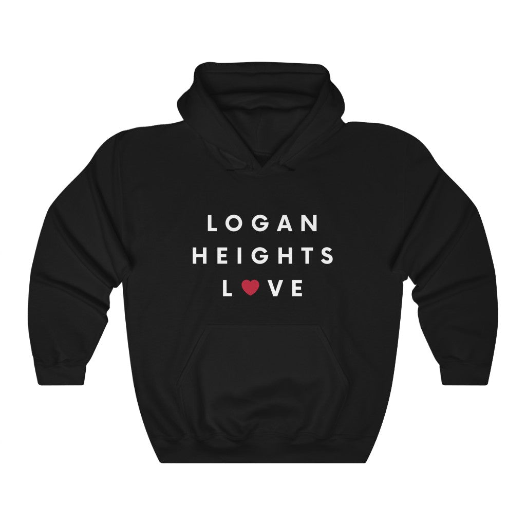 Logan Heights Love Hoodie, San Diego Love Hooded Sweatshirt (Unisex) (Multiple Colors Avail)