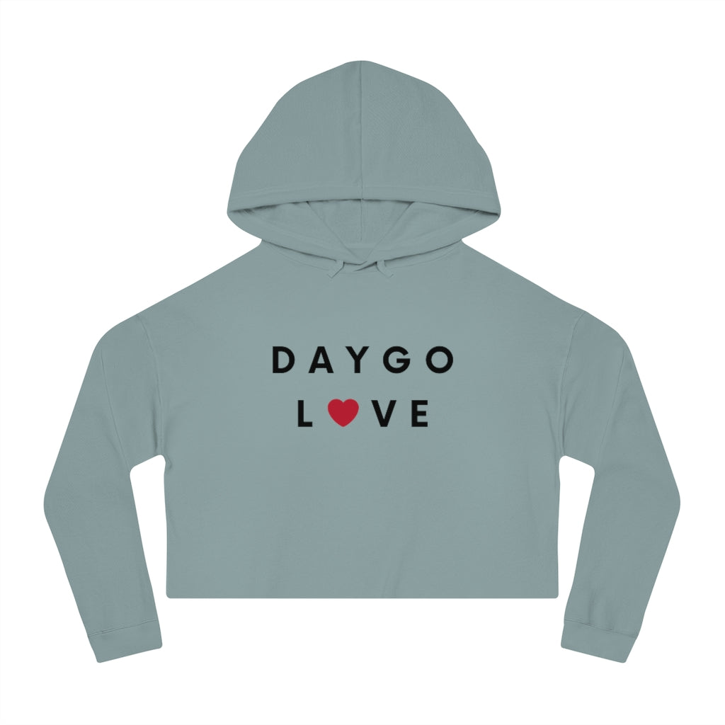 Daygo Love Cropped Hoodie, San Diego Women's Hooded Sweatshirt