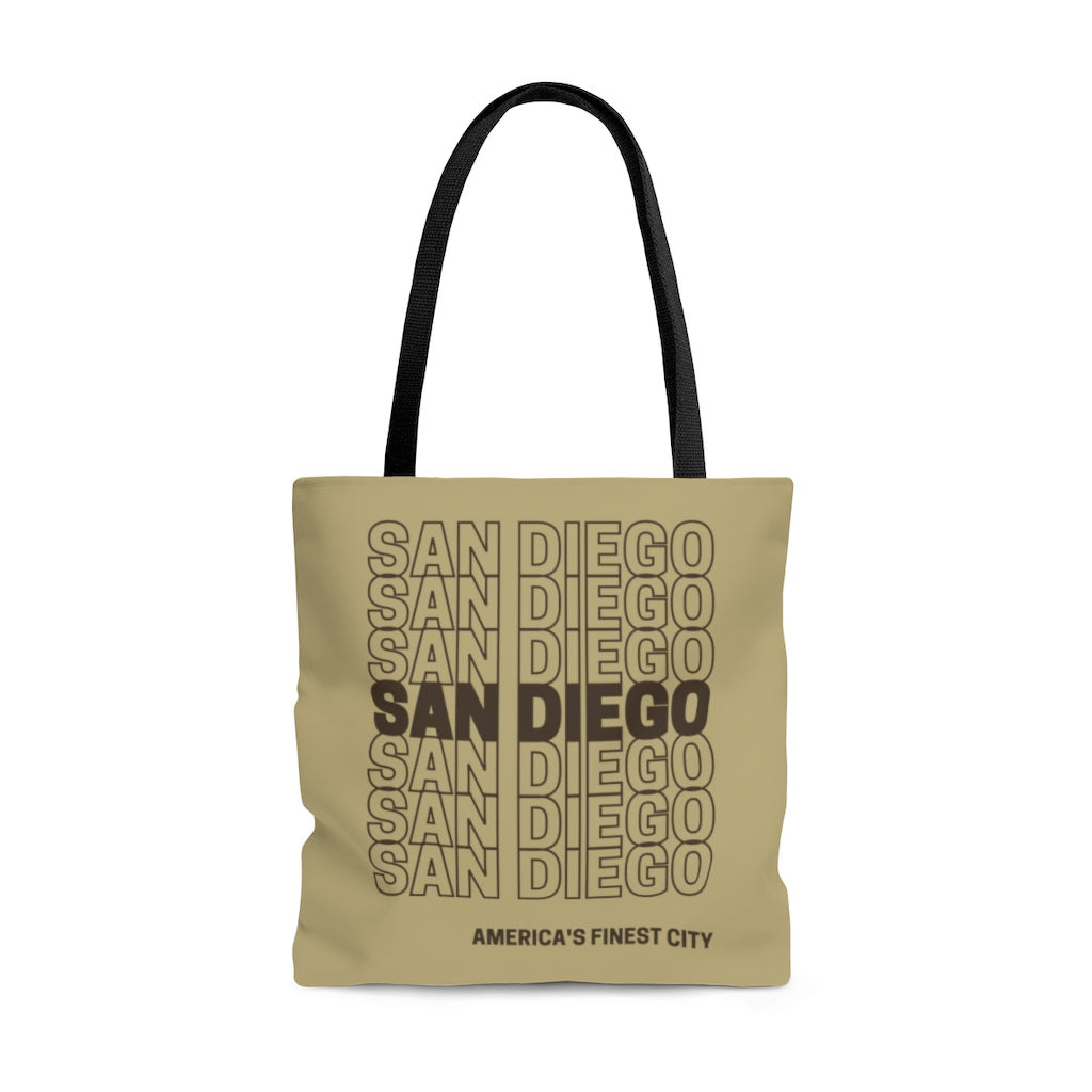 San Diego Brown and Sand Tote Bag