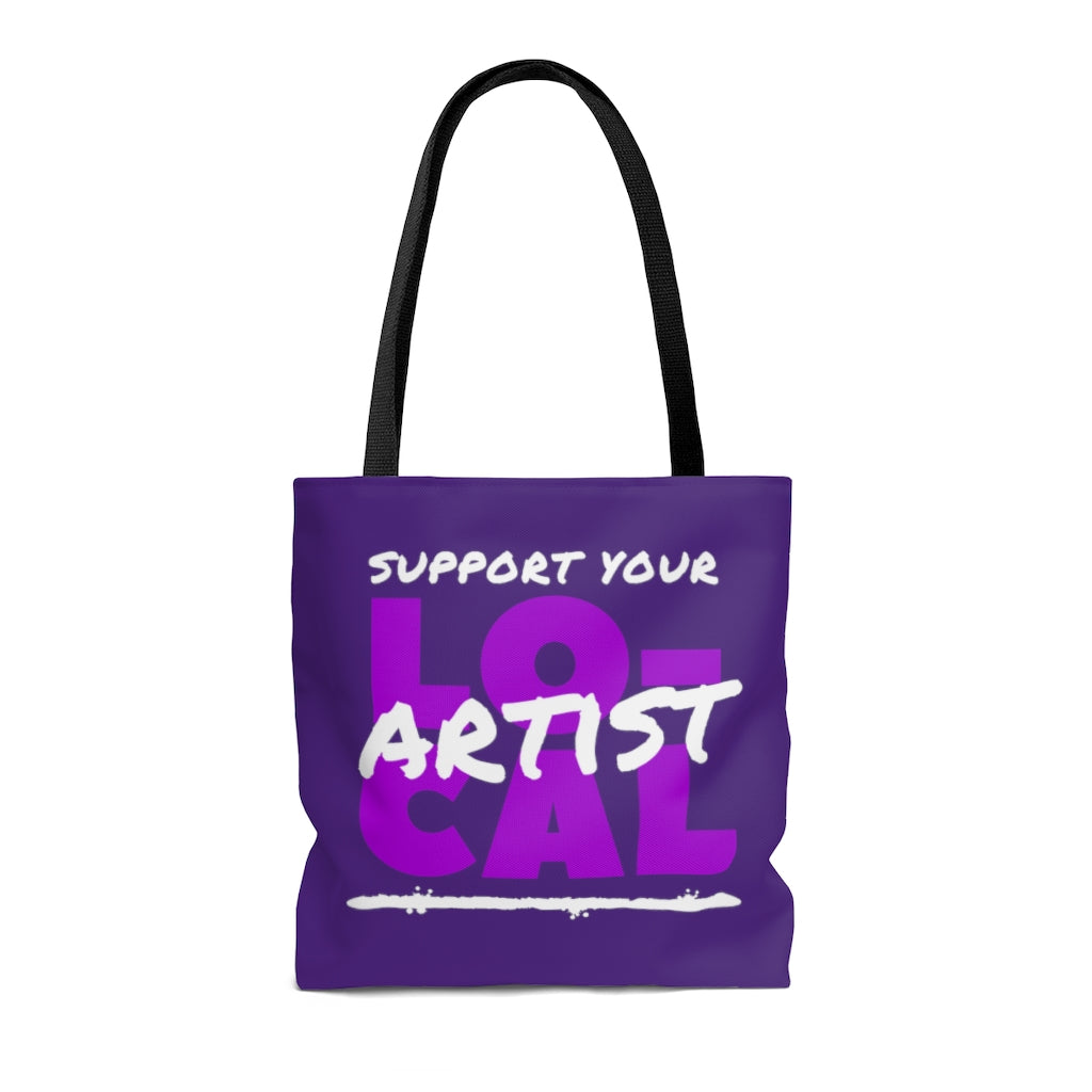 Support Your Local Artist Tote Bag (Purple)