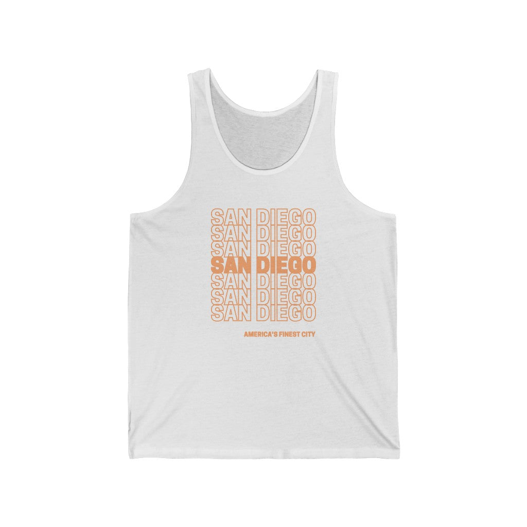 San Diego "Thank You" Tank (Orange)