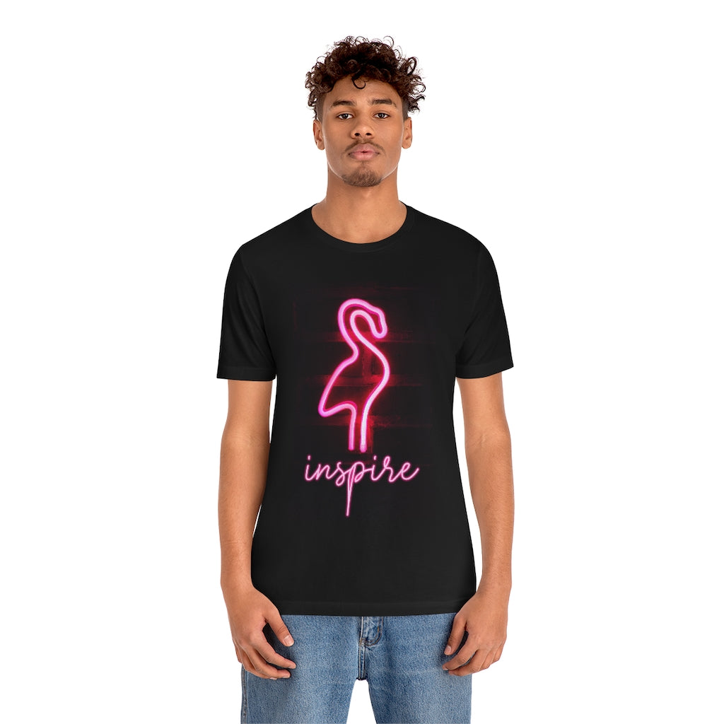 Neon Pink Flamingo T-Shirt | Neon Inspire Tee